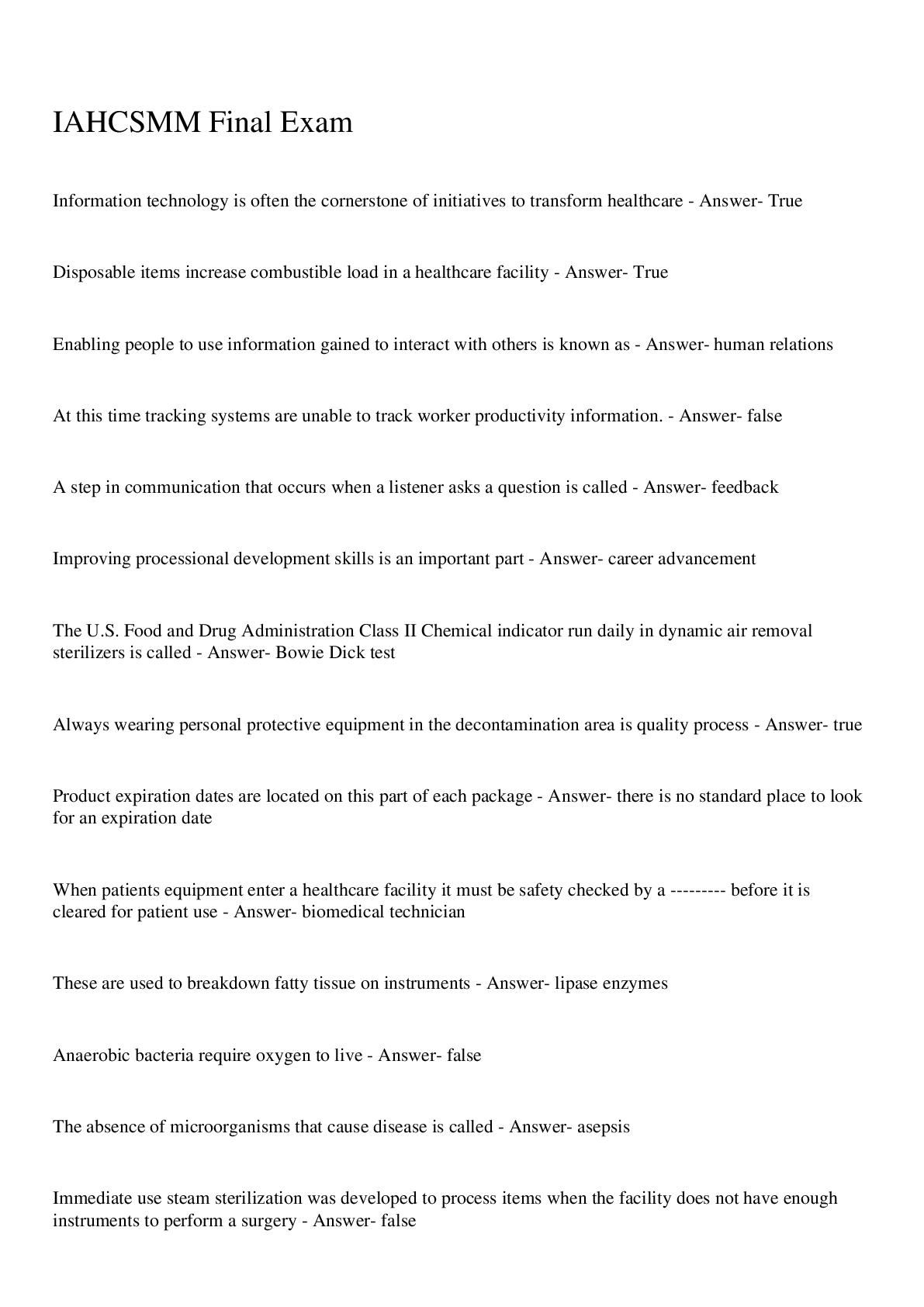 Preview image for IAHCSMM Final Exam